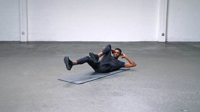 Bicycle Crunch exercise being performed