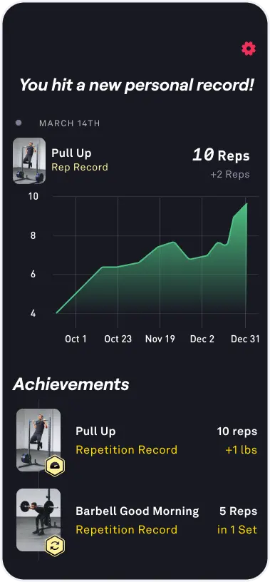 Personalized workout plan on Fitbod app