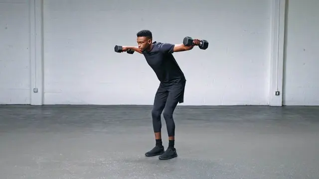 Dumbbell Rear Delt Raise exercise being performed