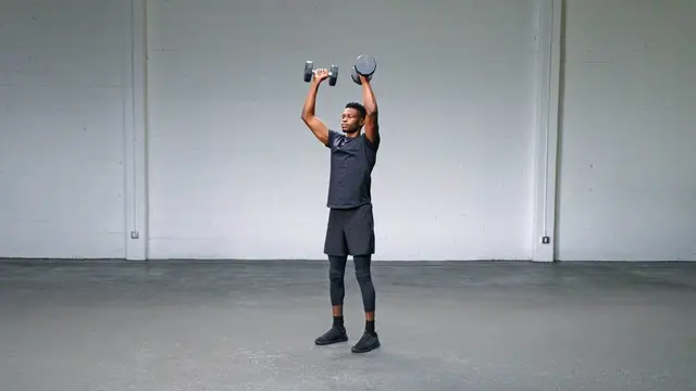 Dumbbell Squat To Shoulder Press