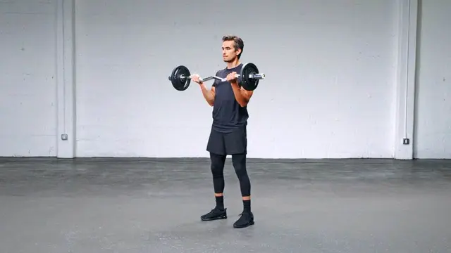 EZ-Bar Curl exercise being performed