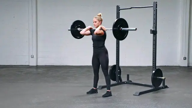 Front Squat exercise being performed