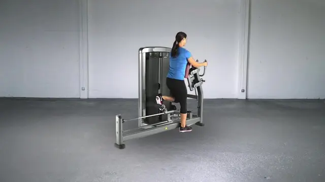 Glute Kickback Machine exercise being performed