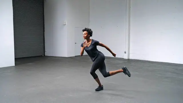 Lateral Bound exercise being performed