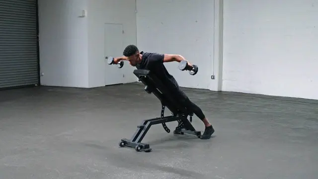 Dumbbell Back Fly exercise being performed