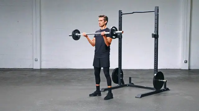 Barbell Curl exercise being performed