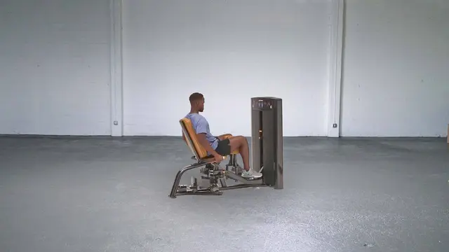 Machine Hip Adductor exercise being performed