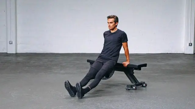Bench Dip exercise being performed