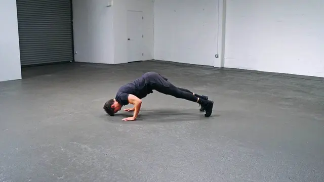 Pike Push Up exercise being performed