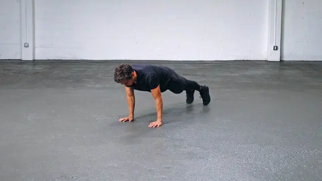 Tricep Push Up exercise being performed
