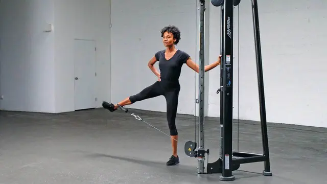 Cable Hip Abduction exercise being performed