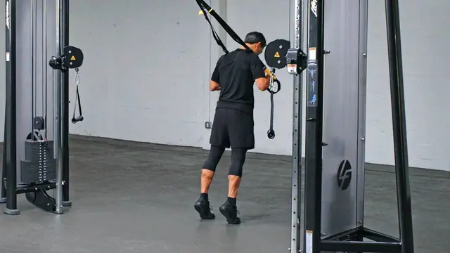 TRX Calf Raise exercise being performed