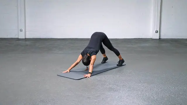Downward Dog Push Up exercise being performed