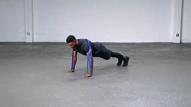 Loop Band Push Up exercise being performed